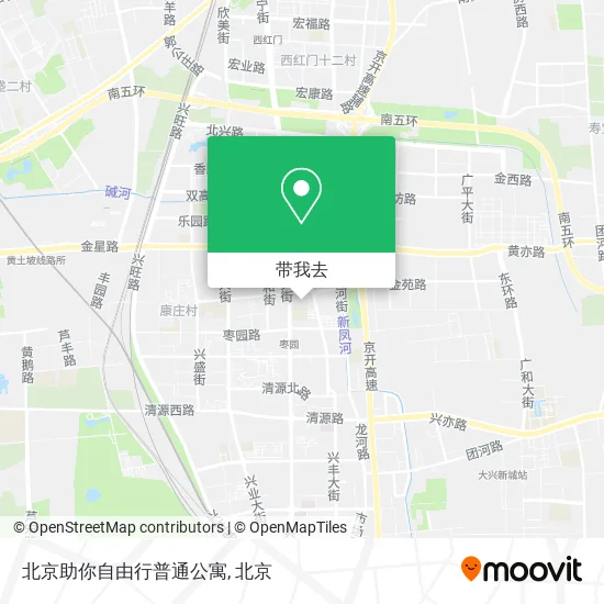 北京助你自由行普通公寓地图