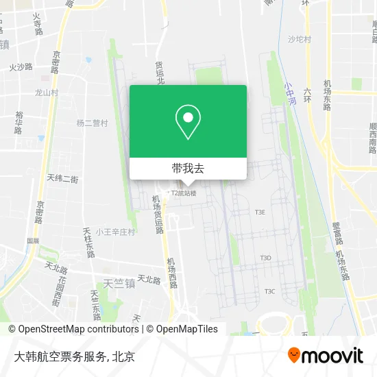 大韩航空票务服务地图