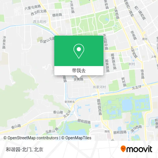 和谐园-北门地图