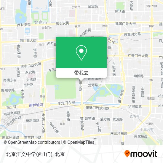 北京汇文中学(西1门)地图