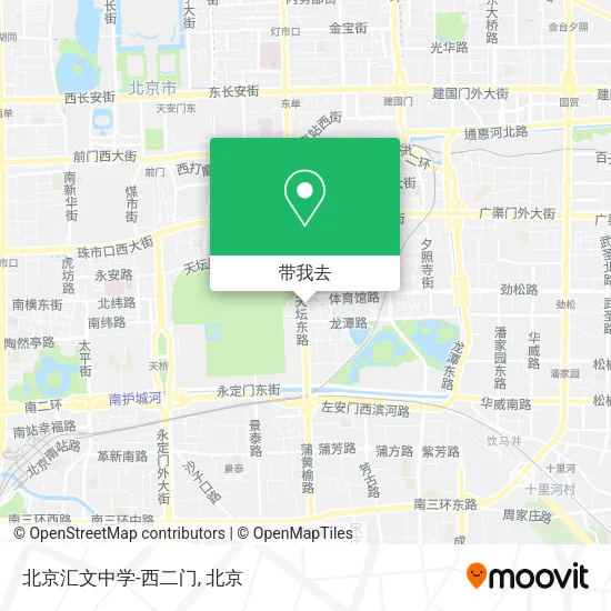 北京汇文中学-西二门地图