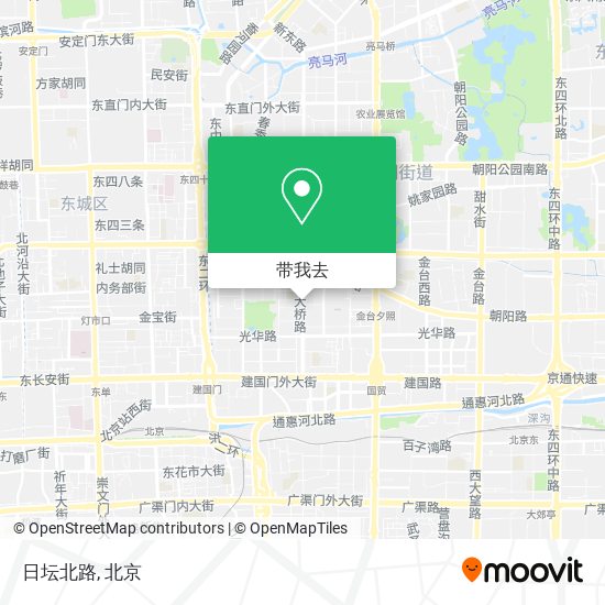 日坛北路地图