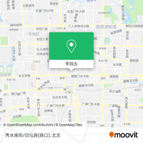 秀水南街/日坛路(路口)地图