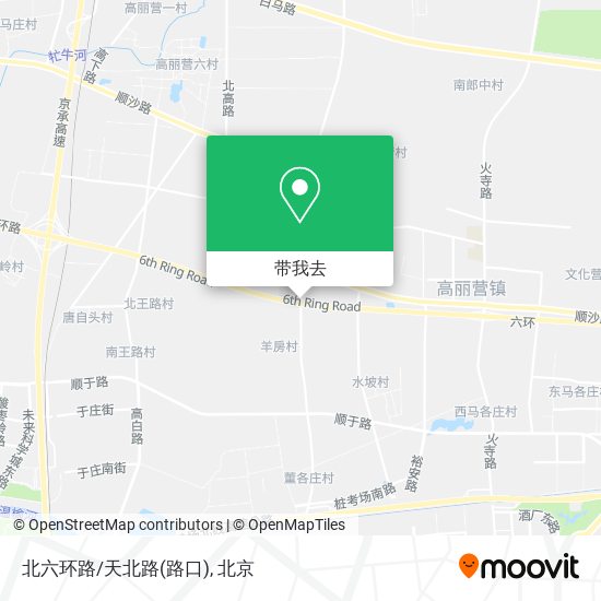 北六环路/天北路(路口)地图