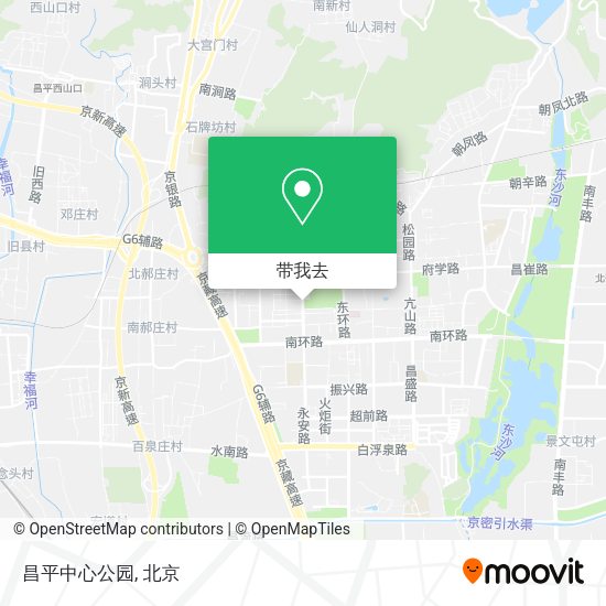 昌平中心公园地图