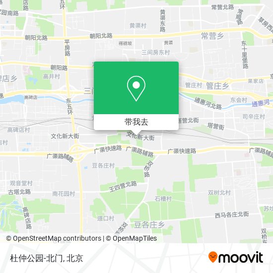 杜仲公园-北门地图