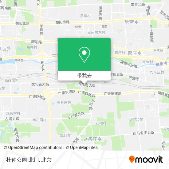 杜仲公园-北门地图
