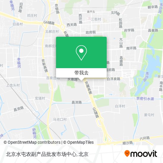 北京水屯农副产品批发市场中心地图