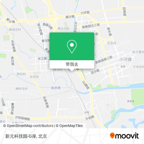 新元科技园-G座地图