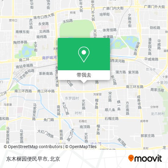 东木樨园便民早市地图