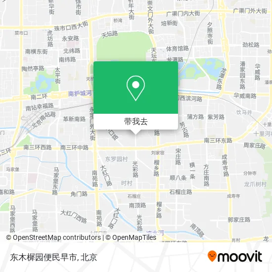 东木樨园便民早市地图
