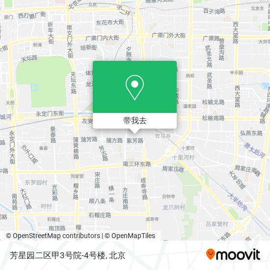 芳星园二区甲3号院-4号楼地图