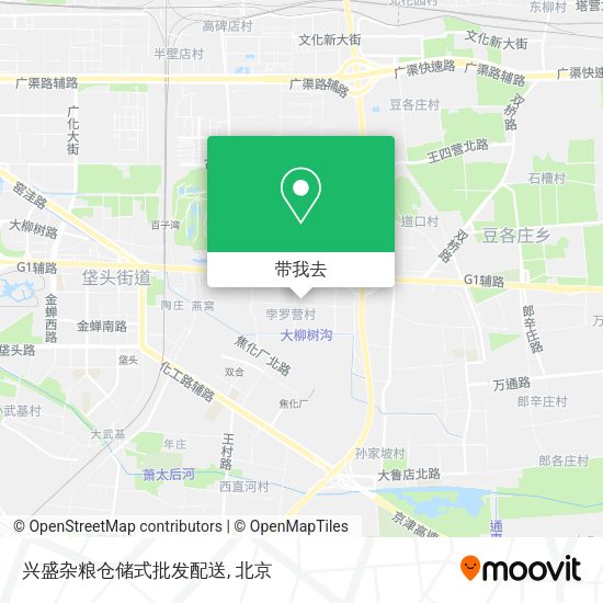 兴盛杂粮仓储式批发配送地图
