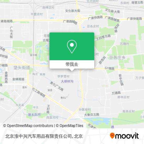 北京淮中兴汽车用品有限责任公司地图