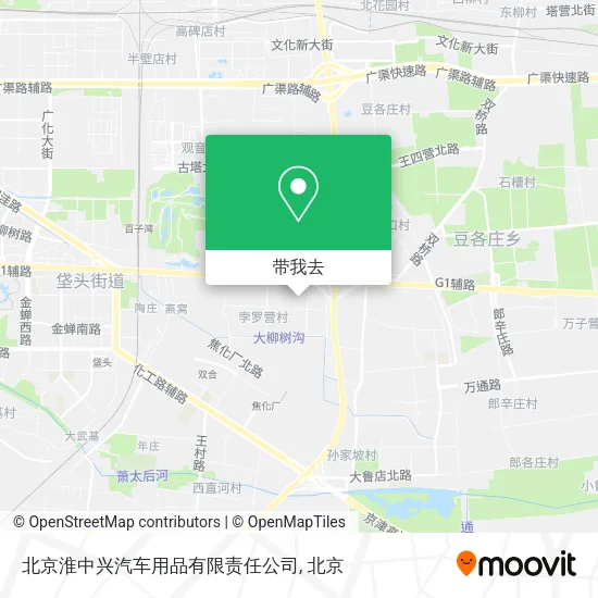 北京淮中兴汽车用品有限责任公司地图
