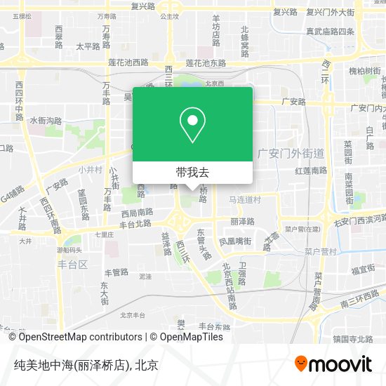 纯美地中海(丽泽桥店)地图