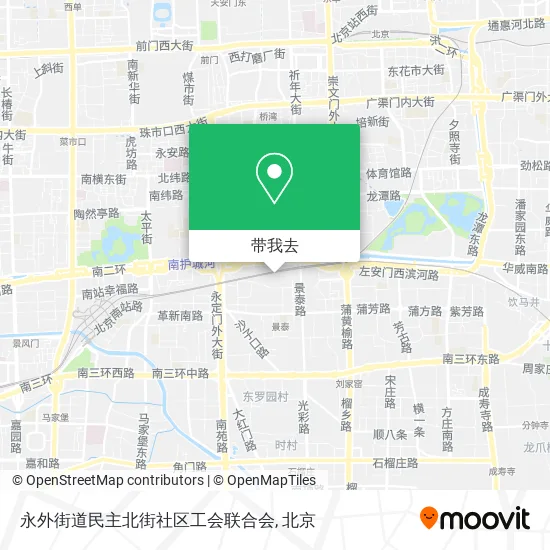 永外街道民主北街社区工会联合会地图
