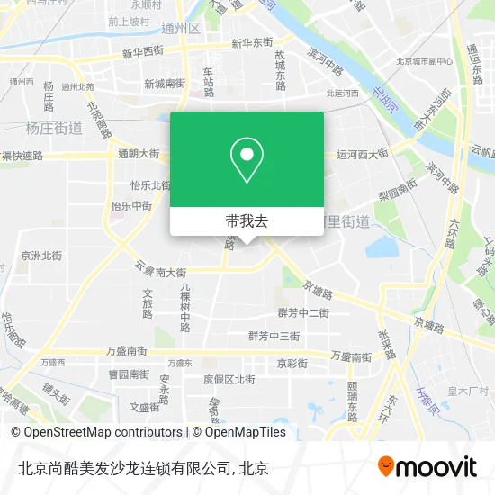 北京尚酷美发沙龙连锁有限公司地图
