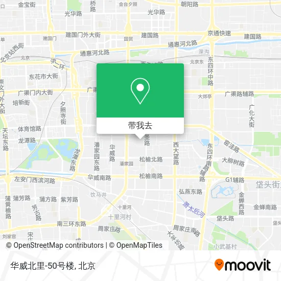 华威北里-50号楼地图