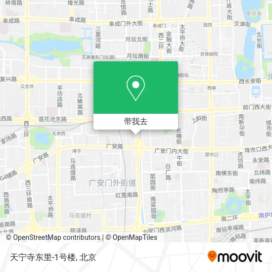 天宁寺东里-1号楼地图