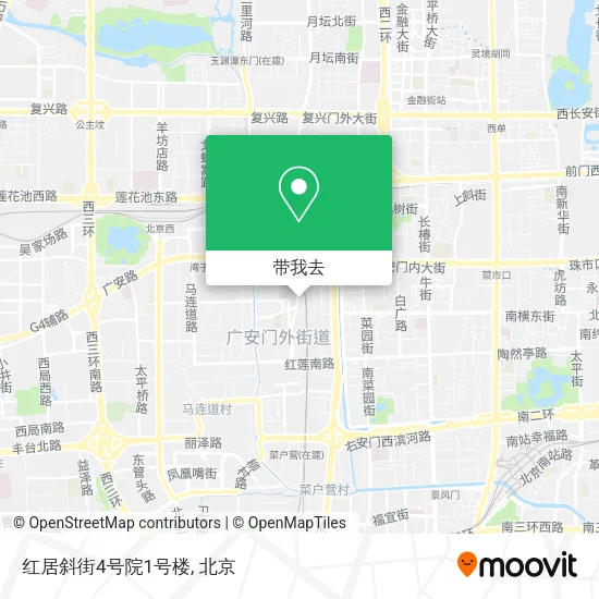 红居斜街4号院1号楼地图
