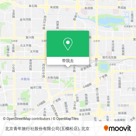 北京青年旅行社股份有限公司(五棵松店)地图