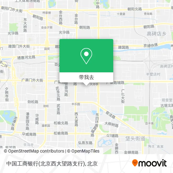 中国工商银行(北京西大望路支行)地图