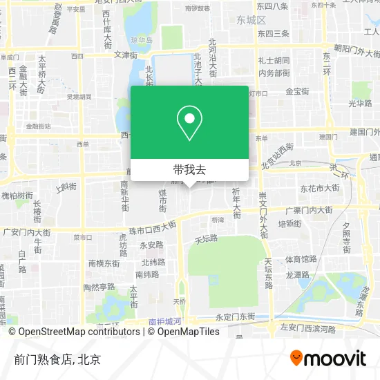 前门熟食店地图