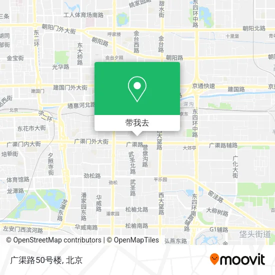 广渠路50号楼地图