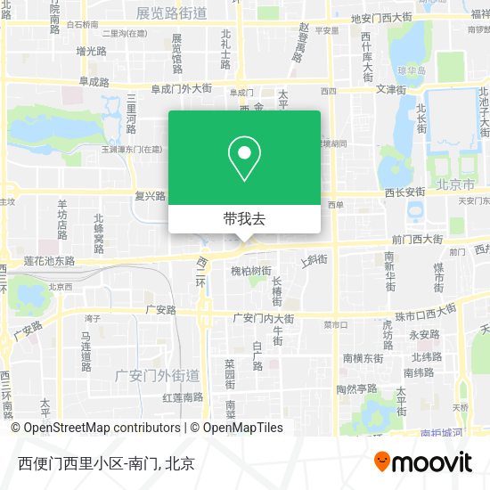 西便门西里小区-南门地图