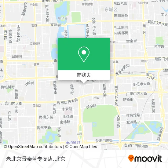 老北京景泰蓝专卖店地图