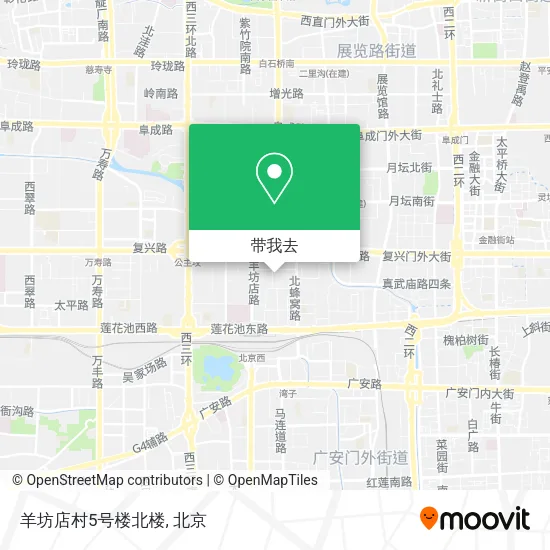 羊坊店村5号楼北楼地图