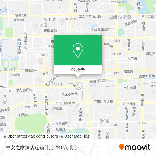 中安之家酒店连锁(北京站店)地图