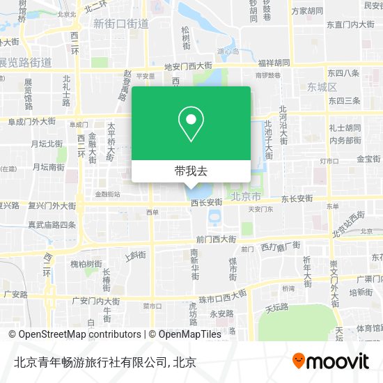 北京青年畅游旅行社有限公司地图