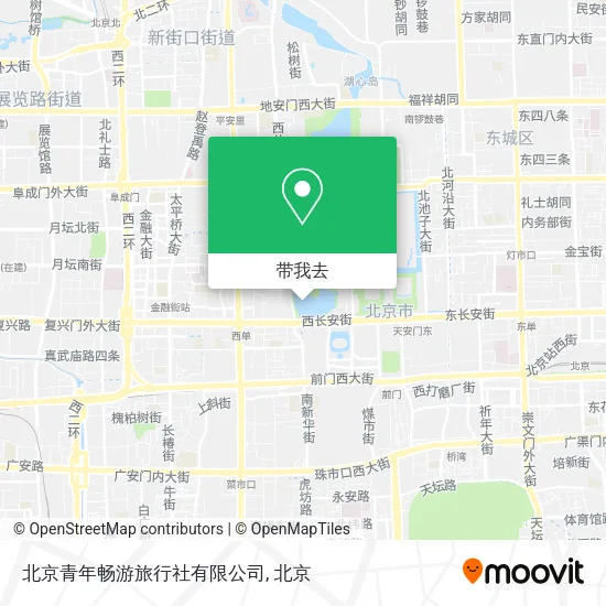 北京青年畅游旅行社有限公司地图