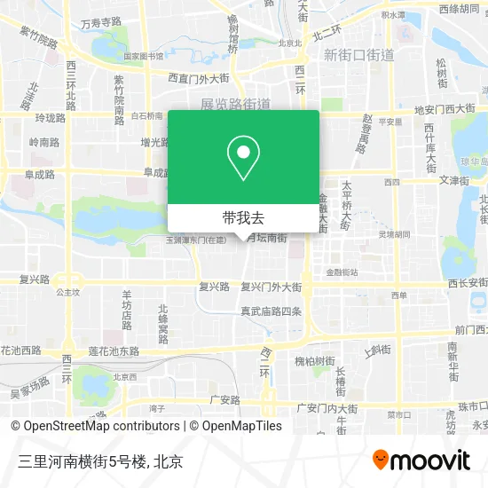 三里河南横街5号楼地图