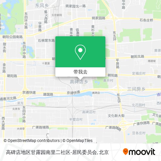 高碑店地区甘露园南里二社区-居民委员会地图