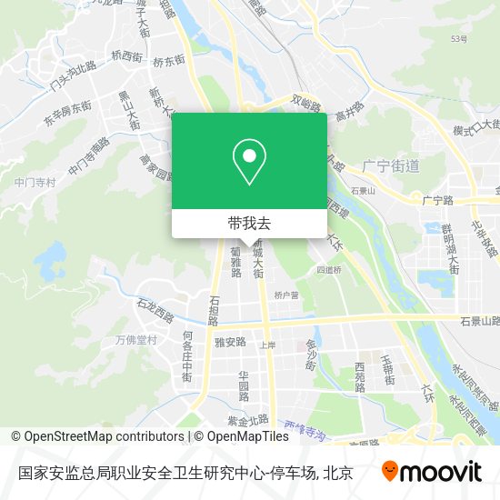 国家安监总局职业安全卫生研究中心-停车场地图