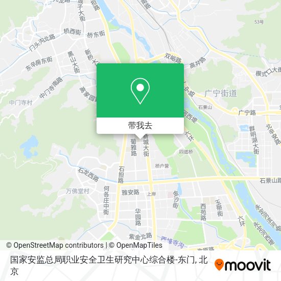 国家安监总局职业安全卫生研究中心综合楼-东门地图
