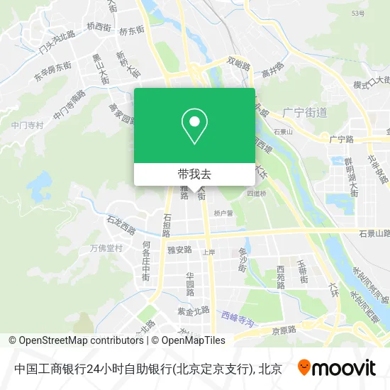 中国工商银行24小时自助银行(北京定京支行)地图