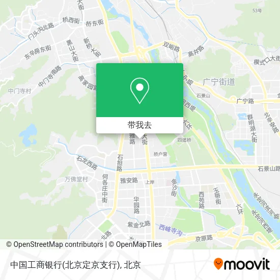 中国工商银行(北京定京支行)地图