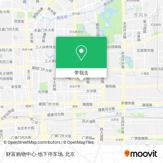 财富购物中心-地下停车场地图
