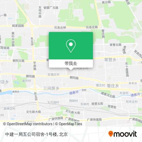 中建一局五公司宿舍-1号楼地图