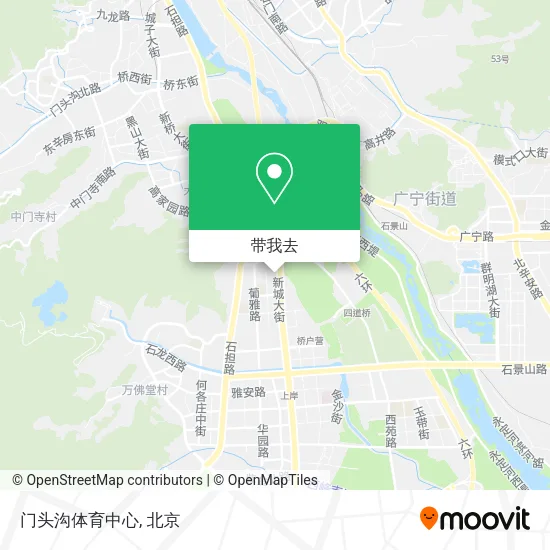 门头沟体育中心地图