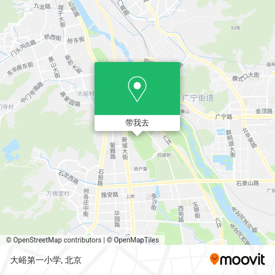 大峪第一小学地图