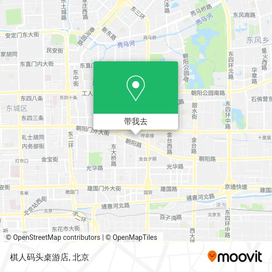 棋人码头桌游店地图