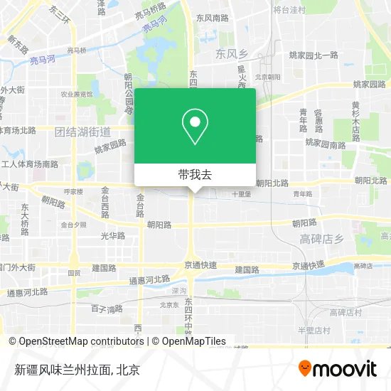 新疆风味兰州拉面地图