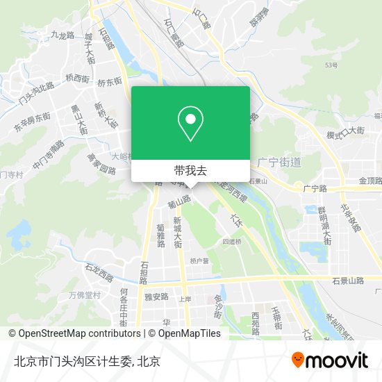 北京市门头沟区计生委地图