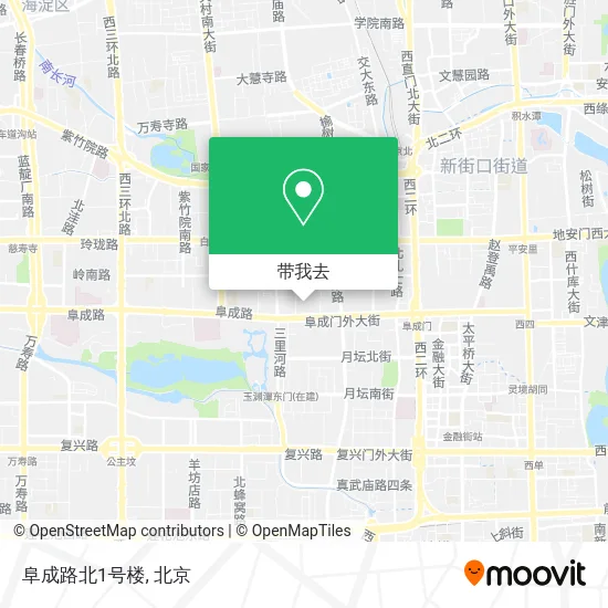 阜成路北1号楼地图