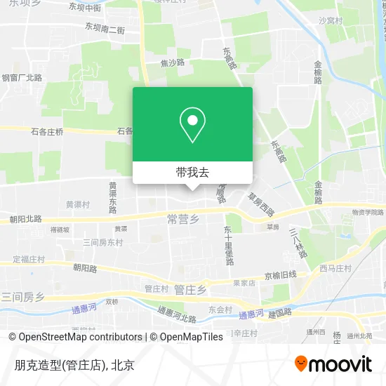 朋克造型(管庄店)地图